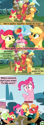 Size: 1120x3150 | Tagged: safe, artist:beavernator, apple bloom, applejack, big macintosh, granny smith, pinkie pie, earth pony, pony, g4, apples to the core, comic, green lantern, green lantern corps, male, singing, stallion