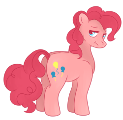 Size: 1402x1360 | Tagged: safe, artist:sherlovi, pinkie pie, earth pony, pony, g4, :t, female, mare, simple background, solo, transparent background