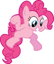 Size: 4529x5403 | Tagged: safe, artist:decompressor, pinkie pie, g4, absurd resolution, female, simple background, smiling, solo, transparent background, vector