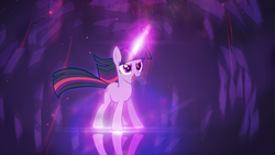 Size: 1920x1080 | Tagged: safe, artist:elegantmisreader, artist:lugiponi, twilight sparkle, g4, female, glowing, lens flare, reflection, simple background, solo, transparent background, vector, wallpaper