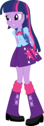 Size: 784x2222 | Tagged: safe, artist:sketchmcreations, twilight sparkle, equestria girls, g4, adorkable, backpack, boots, clothes, cute, dork, female, inkscape, pigeon toed, simple background, skirt, solo, transparent background, vector