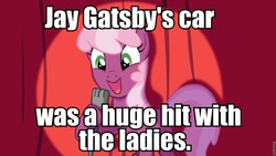 Size: 960x540 | Tagged: safe, cheerilee, g4, cheerilee pun, exploitable meme, female, gatsbymobile, image macro, jay gatsby, meme, pun, solo, the great gatsby