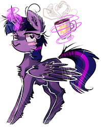 Size: 1188x1500 | Tagged: safe, artist:bonbrony, twilight sparkle, alicorn, pony, g4, coffee, female, mare, simple background, solo, twilight sparkle (alicorn)