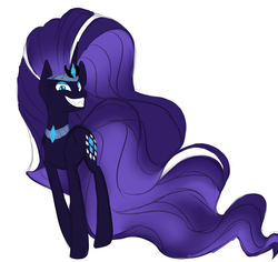 Size: 3600x3404 | Tagged: safe, artist:little-princess23, nightmare rarity, g4, female, grin, high res, smiling, solo