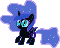 Size: 845x679 | Tagged: safe, artist:colossalstinker, nightmare moon, g4, cute, female, filly, looking at you, nightmare woon, simple background, solo, transparent background