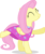 Size: 1024x1223 | Tagged: safe, artist:liggliluff, fluttershy, g4, clothes, dress, female, simple background, solo, transparent background, vector