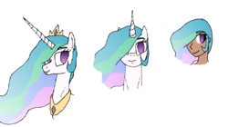 Size: 1732x971 | Tagged: safe, artist:sigmatheartist, princess celestia, human, g4, humanized, sketch