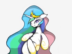 Size: 640x480 | Tagged: safe, artist:skippy_the_moon, princess celestia, g4, female, pixiv, solo