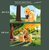 Size: 1434x1473 | Tagged: safe, artist:ruhisu, applejack, oc, oc:brave wing, pegasus, pony, g4, alternate hairstyle, apple, artist progress, blushing, braid, bucket, canon x oc, clothes, couple, cowboy hat, draw this again, evening, hat, jacket, male, meme, nervous, orchard, raised hoof, redraw, self insert, shipping, shy, smiling, stallion, stetson, sunset, sweet apple acres, tree