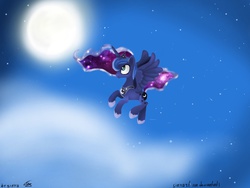 Size: 1024x768 | Tagged: safe, artist:sinyart, princess luna, g4, female, solo