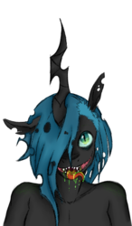 Size: 635x1087 | Tagged: safe, artist:twitchygreyfox, oc, oc only, oc:splendid sigh, changeling, anthro, anthro oc, changelingified, simple background, solo, transparent background, vector