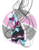 Size: 1000x1272 | Tagged: dead source, safe, artist:amazingbutterfingers, photo finish, earth pony, pony, g4, crossover, female, glados, mare, portal (valve), simple background, solo, transparent background