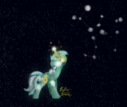 Size: 1404x1188 | Tagged: safe, artist:rustyscreech, lyra heartstrings, g4, constellation, female, solo