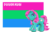 Size: 430x279 | Tagged: safe, gardenia glow (g3), earth pony, pony, g3, female, flag, heart, heart mark, mare, polysexual, polysexual pride flag, pride, pride flag, pride ponies, smiling, solo, tail