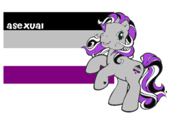 Size: 494x344 | Tagged: artist needed, safe, oc, oc only, g3, asexual, asexual pride flag, flag, lgbt, pride, pride flag, pride ponies, solo