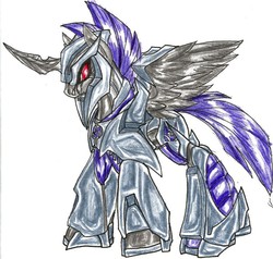 Size: 800x763 | Tagged: safe, megatron, ponified, transformers, transformers prime
