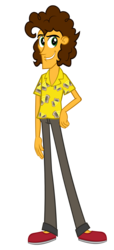 Size: 1280x2800 | Tagged: dead source, safe, artist:ldear, cheese sandwich, human, equestria girls, g4, equestria girls-ified, humanized, humanized ponified human, male, simple background, solo, transparent background, vector, weird al yankovic