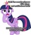 Size: 417x479 | Tagged: safe, artist:spier17, edit, twilight sparkle, g4, big crown thingy, derp, drawn together, female, floppy ears, jewelry, nerd, princess, regalia, simple background, solo, text, twilight sparkle (alicorn), vector, white background, worried