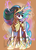 Size: 1000x1400 | Tagged: safe, artist:valcron, princess celestia, alicorn, pony, g4, armor, female, mare, mega evolution, parody, pokémon, ribbon, solo, warrior celestia