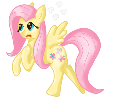 644722 Safe Artistnezunezu Fluttershy Female Pixiv Solo Sweatdrop Derpibooru 