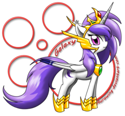 Size: 538x500 | Tagged: safe, artist:aurawing, oc, oc only, oc:princess galaxy, alicorn, pony, alicorn oc, solo