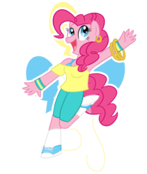 Size: 600x710 | Tagged: safe, artist:atomic-kitten10, pinkie pie, earth pony, anthro, g4, clothes, earring, female, solo