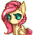 Size: 50x50 | Tagged: safe, artist:elkaart, fluttershy, g4, female, icon, simple background, solo, transparent background