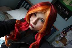 Size: 2048x1365 | Tagged: safe, artist:littlemissbloo, sunset shimmer, human, g4, cosplay, irl, irl human, photo, solo