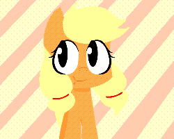 Size: 500x400 | Tagged: dead source, safe, artist:penguinpotential, applejack, pony, ask applejack, g4, :p, alternate hairstyle, animated, apple, cute, dialogue, eating, female, food, grin, hnnng, jackabetes, looking at you, pigtails, pun, seafood, silly, silly pony, smiling, solo, teenage applejack, teenager, that pony sure does love apples, tongue out, who's a silly pony, wink