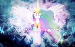 Size: 1920x1200 | Tagged: safe, artist:kibbiethegreat, princess celestia, g4, female, glowing eyes, magic, solo, wallpaper