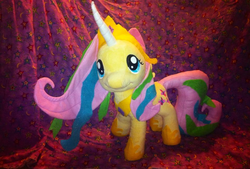 Size: 960x650 | Tagged: safe, artist:ho-ohlover, fluttershy, g4, costume, irl, photo, plushie, shylestia, solo
