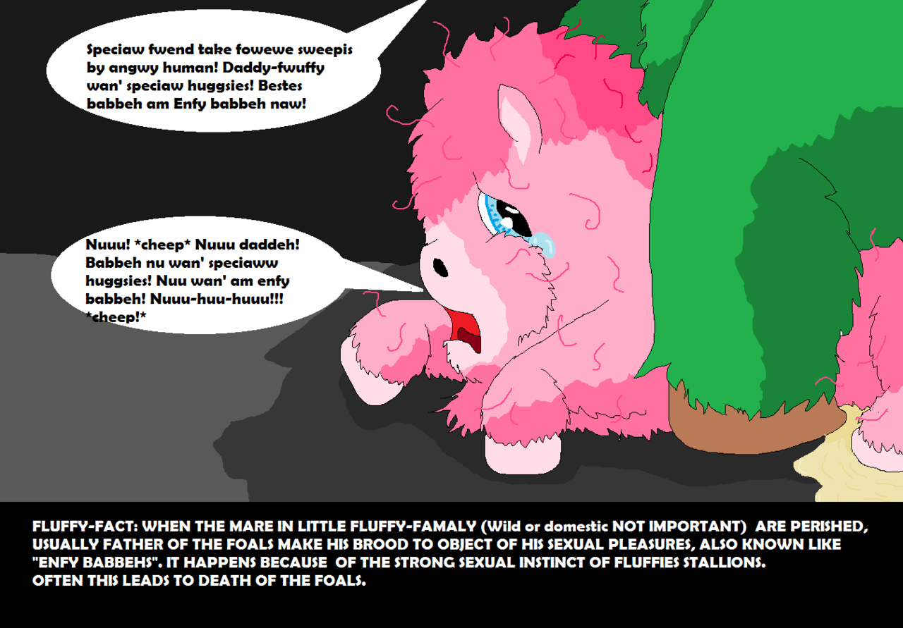 645542 - explicit, grimdark, artist:artist-kun, fluffy pony, crying,  engrish, fluffy facts, fluffy pony foal, fluffy pony grimdark, foal abuse,  foalcon, rape, sex, special hugs - Derpibooru