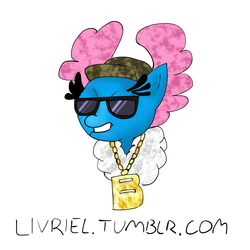 Size: 926x926 | Tagged: safe, artist:livriel, seabreeze, breezie, g4, 30 minute art challenge, bling, male, solo, sunglasses, swag