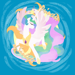 Size: 1000x1000 | Tagged: safe, artist:twilidramon, princess celestia, g4, female, solo