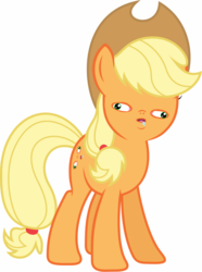 Size: 952x1280 | Tagged: safe, artist:tavrosbrony, applejack, g4, derp, derp face, drool, faic, female, hat, simple background, solo, white background