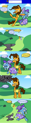 Size: 1280x4928 | Tagged: safe, artist:grandpalove, cheese sandwich, trixie, ask trixie and cheese, g4, anvil, comic, stray anvil, tumblr