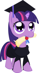 Size: 1303x2414 | Tagged: safe, artist:runbowdash, twilight sparkle, g4, cute, diploma, female, filly, graduation, mouth hold, solo, twiabetes