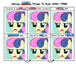 Size: 1224x1024 | Tagged: safe, bon bon, sweetie drops, earth pony, pony, g4, bon bon is not amused, d:, disgusted, doing loving things, frown, immobile, meh, meme, open mouth, paralyzed, waifu