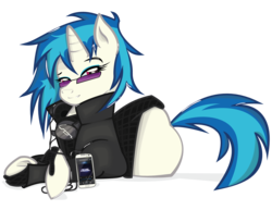Size: 3300x2550 | Tagged: safe, artist:ostichristian, dj pon-3, vinyl scratch, g4, clothes, female, high res, solo