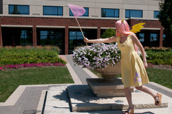 Size: 4288x2848 | Tagged: safe, artist:wirthfotos, fluttershy, human, g4, clothes, cosplay, dress, irl, irl human, photo, solo