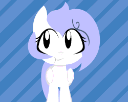 Size: 500x400 | Tagged: safe, artist:penguinpotential, oc, oc only, oc:frigid drift, pegasus, pony, animated, chewing, cupcake, female, food, looking at you, one eye closed, pun, seafood, smiling, solo, wink
