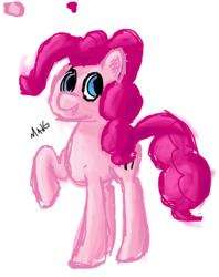 Size: 1694x2141 | Tagged: safe, artist:mang, pinkie pie, g4, female, looking at you, solo