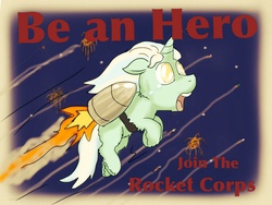 Size: 1024x768 | Tagged: safe, artist:fluffsplosion, fluffy pony, an hero, fireworks, jetpack, rocket pack, solo