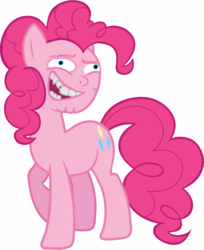 Size: 1042x1280 | Tagged: safe, artist:tavrosbrony, pinkie pie, g4, derp, derp face, female, smiling, solo, teeth