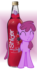 Size: 660x1261 | Tagged: safe, artist:chainrayen, berry punch, berryshine, earth pony, pony, g4, ^^, bottle, drink, eyes closed, female, shloer, smiling, solo, vector