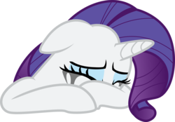 Size: 4000x2776 | Tagged: safe, artist:katequantum, rarity, pony, unicorn, g4, simple ways, crying, eyes closed, female, heartbreak, running makeup, simple background, solo, transparent background, vector