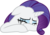 Size: 4000x2776 | Tagged: safe, artist:katequantum, rarity, pony, unicorn, g4, simple ways, crying, eyes closed, female, heartbreak, running makeup, simple background, solo, transparent background, vector