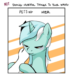 Size: 1258x1300 | Tagged: safe, artist:steve, lyra heartstrings, human, pony, unicorn, g4, animated, blinking, blushing, cute, doing loving things, eyes closed, female, hand, human on pony petting, lyrabetes, mare, meme, offscreen character, petting, petting her, pov, smiling, that pony sure does love hands, waifu