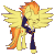 Size: 500x500 | Tagged: dead source, safe, artist:inky-pinkie, spitfire, pegasus, pony, g4, animated, canada, clothes, cute, cutefire, d-day, eyes closed, fangs, female, france, heart, open mouth, salute, simple background, smiling, solo, spread wings, transparent background, uniform, united kingdom, united states