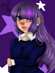 Size: 3000x4000 | Tagged: safe, artist:kdjade, twilight sparkle, human, g4, female, high res, humanized, solo